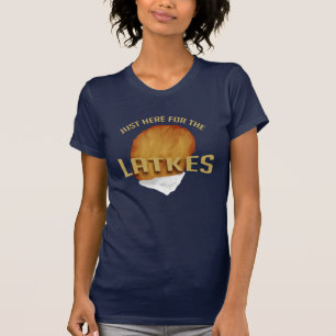 Hier voor de Latkes Modern Hanukkah Funny T-shirt