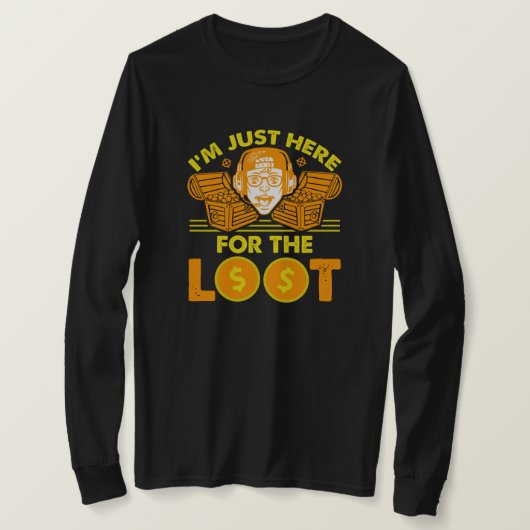 Hier voor de Loot - Gameontwerp T-shirt (Design voorkant)