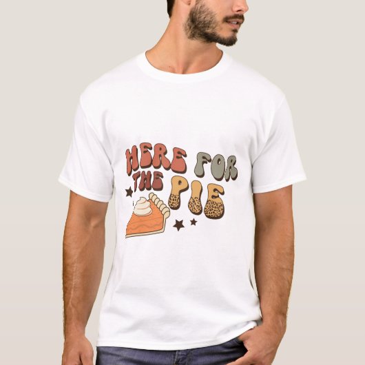 Hier voor de Pie Funny Retro Thanksgiving T-Shirt (Voorkant)