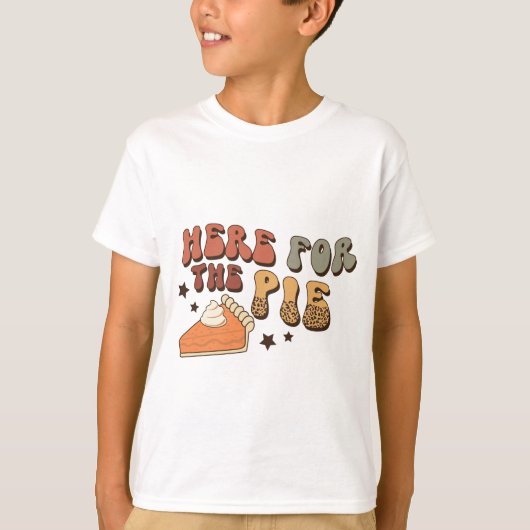 Hier voor de Pie Funny Retro Thanksgiving T-Shirt (Voorkant)