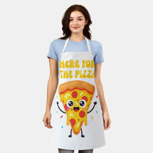 Hier voor de pizza Cute Kawaii Slice Schort