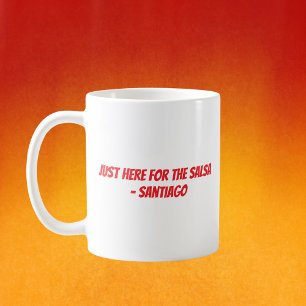 "Hier voor de Salsa" Custom Cinco De Mayo Koffiemok