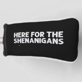 Hier voor de Shenanigans Green St Patrick's Day Golfheadcover (Voorkant)