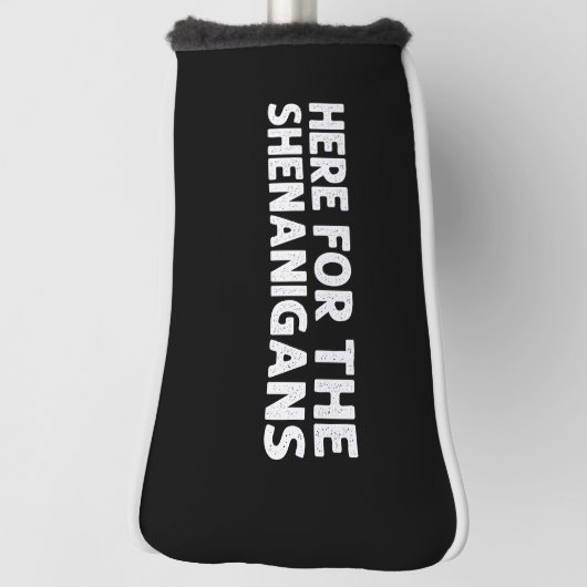 Hier voor de Shenanigans Green St Patrick's Day Golfheadcover (Draai 90)