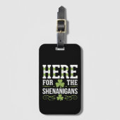 Hier voor de Shenanigans Irish Ireland St. Patrick Bagagelabel (Voorkant (verticaal))
