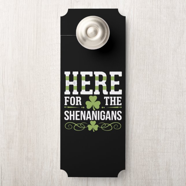 Hier voor de Shenanigans Irish Ireland St. Patrick Deurhanger (Op knop)