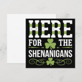 Hier voor de Shenanigans Irish Ireland St. Patrick Kaart (Voorkant / Achterkant)