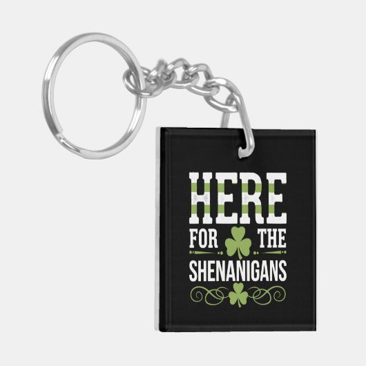 Hier voor de Shenanigans Irish Ireland St. Patrick Sleutelhanger (Voorkant Links)