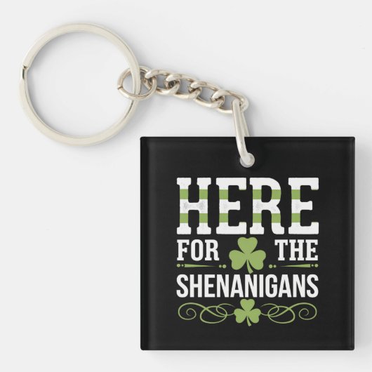 Hier voor de Shenanigans Irish Ireland St. Patrick Sleutelhanger (Voorkant)