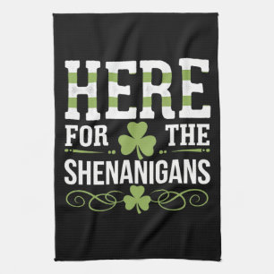 Hier voor de Shenanigans Irish Ireland St. Patrick Theedoek