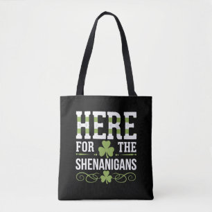 Hier voor de Shenanigans Irish Ireland St. Patrick Tote Bag