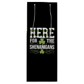 Hier voor de Shenanigans Irish Ireland St. Patrick Wijn Cadeautas (Voorkant)