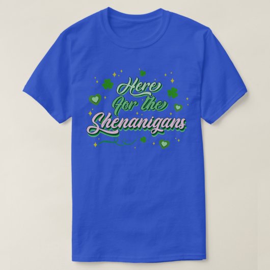Hier voor de Shenanigans St Patricks Day Shamrock T-shirt (Design voorkant)