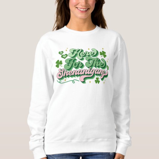 Hier voor de Shenanigans St Patrick's Day Trui (Voorkant)
