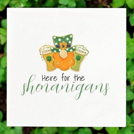 Hier voor de Shenanigans St. Patrick's kabouter  Servet