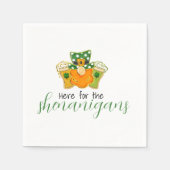 Hier voor de Shenanigans St. Patrick's kabouter  Servet (Voorkant)