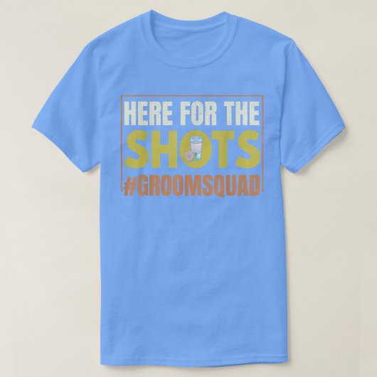 Hier voor de show Groomsquad Groom Squad Bride. T-shirt (Design voorkant)