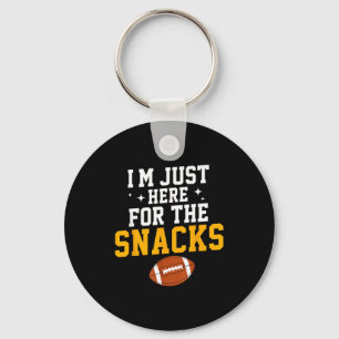 Hier voor de snacks american football grappige vro sleutelhanger