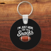 Hier voor de snacks amerikaans voetbal grappige vr sleutelhanger (Voorkant)