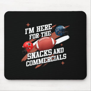 Hier voor de snacks en reclames voetbalmannen muismat