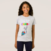 Hier voor de snoep-eitjes konijnenkonijn grappig t-shirt (Voorkant volledig)
