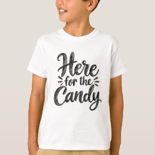 Hier voor de Snoep Kinderen Halloween Trick or T T-shirt