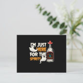 Hier voor de spirits Halloween Tequila Spooky Gif Briefkaart (Staand voorkant)