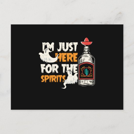 Hier voor de spirits Halloween Tequila Spooky Gif Briefkaart (Voorkant)