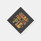 Hier voor de taart Funny Thanksgiving Autumn Pie Servet (Hoek)