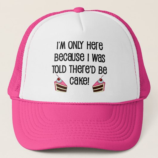 Hier voor de taart Grappige bal cap hoed Trucker Pet (Voorkant)
