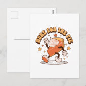 Hier voor de taart - Grappige Thanksgiving pompoen Briefkaart (Voorkant / Achterkant)