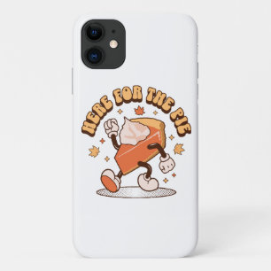 Hier voor de taart - Grappige Thanksgiving Pompoen Case-Mate iPhone Case