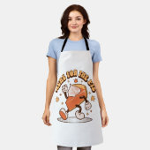 Hier voor de Taart - Grappige Thanksgiving Pompoen Schort (Gedragen)