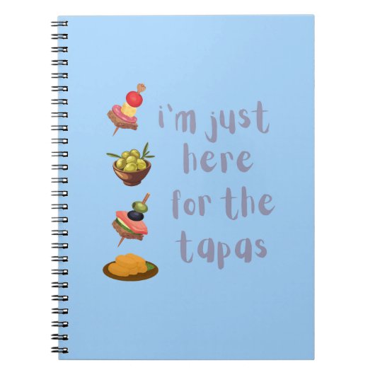 Hier voor de Tapas Notitieboek (Voorkant)