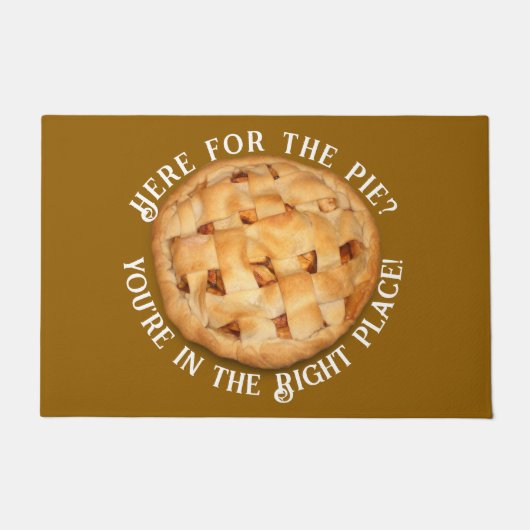 Hier voor de Thanksgiving Pie Deurmat (Voorkant)