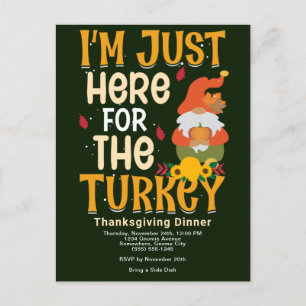 Hier voor de Thanksgiving van Turkije Briefkaart