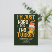 Hier voor de Thanksgiving van Turkije Briefkaart (Staand voorkant)