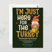 Hier voor de Thanksgiving van Turkije Briefkaart (Voorkant / Achterkant)