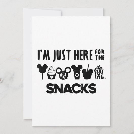 Hier voor de vakantie van de familie Snacks Kaart (Voorkant)