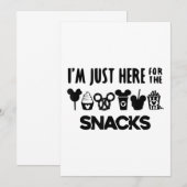 Hier voor de vakantie van de familie Snacks Kaart (Voorkant / Achterkant)