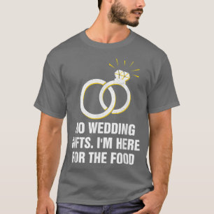 Hier voor de voedselweddenschap Gastbride en Groom T-shirt