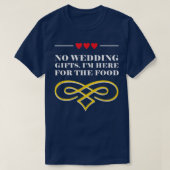 Hier voor de voedselweddenschap Gastbride en Groom T-shirt (Design voorkant)