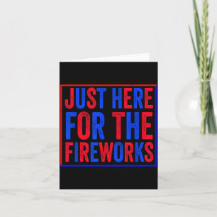 Hier voor de vuurwerk Patriottische 4e Juli Kaart