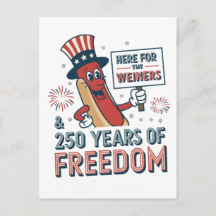 Hier voor de Weiner 250 jaar vrijheid   Briefkaart