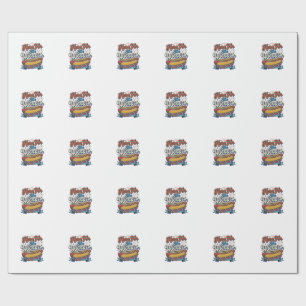 Hier Voor De Wieners Vintage Hot Dog Shirt_1 Cadeaupapier