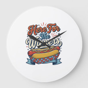 Hier Voor De Wieners Vintage Hot Dog Shirt_1 Grote Klok