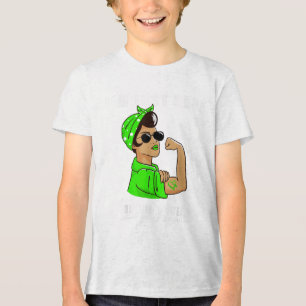 Hier voor groene Draag vrouwen: Bandana Mental Hea Tri-Blend Shirt