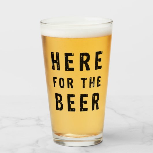 Hier voor het bier glas (Voorkant gevuld)