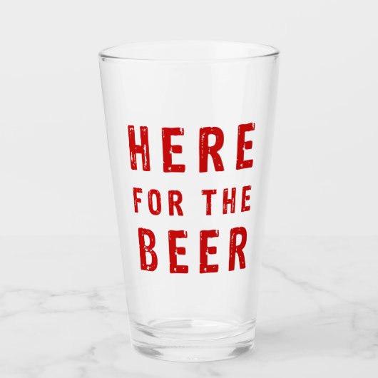 Hier voor het bier glas (Voorkant)