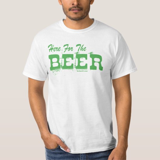 Hier voor het Bier Groen T-shirt (Voorkant)